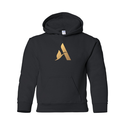 Youth Accor Golden Logo Gildan Heavy Blend  Hooded Sweatshirt