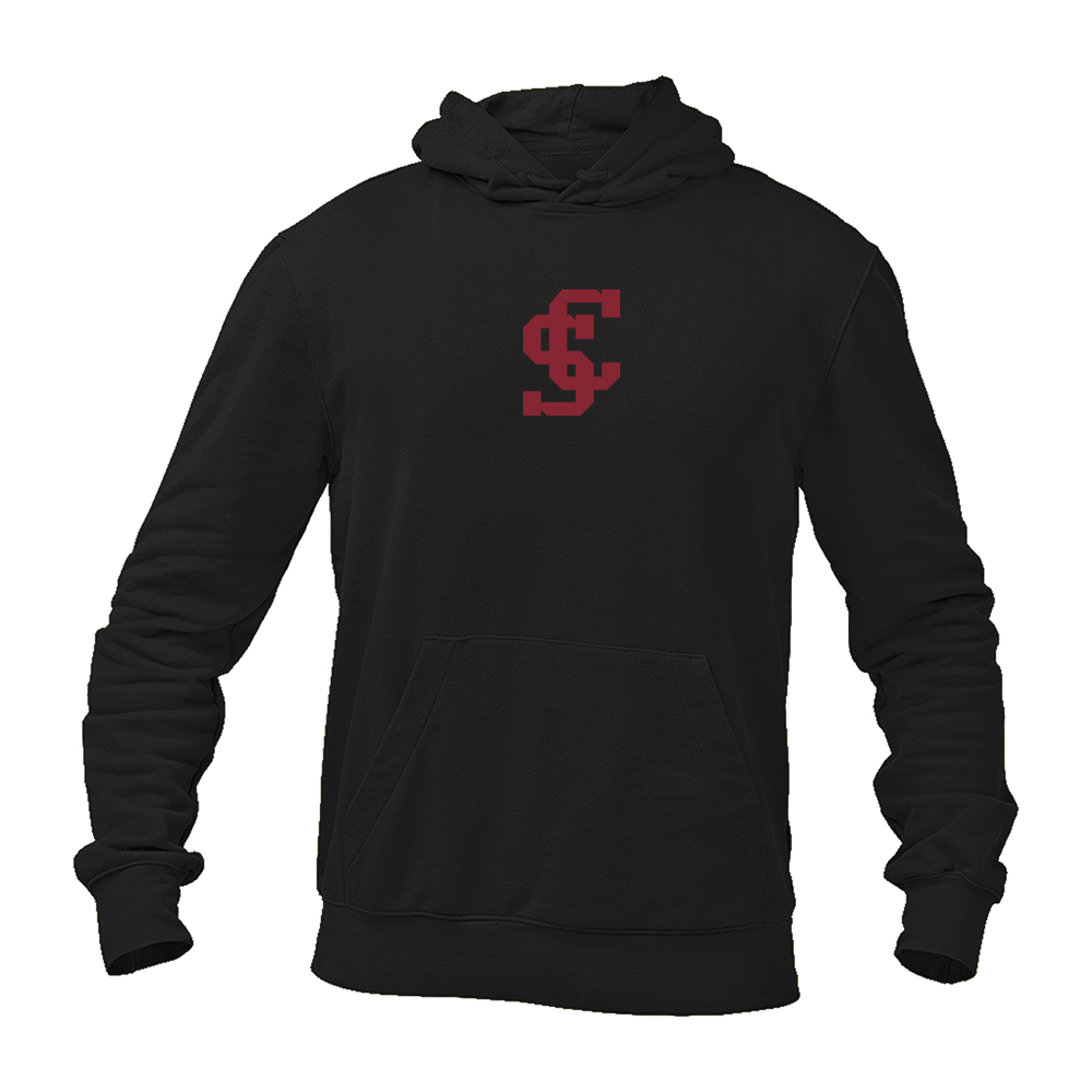 Men's Santa Clara Broncos Logo Gildan  Heavy Blend Hooded Sweatshirt