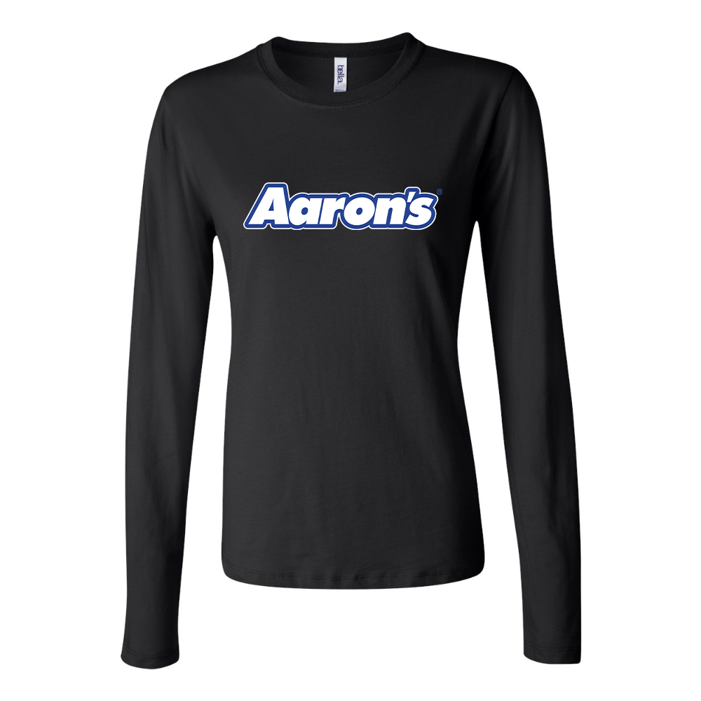 BELLA CANVAS Women’s Aaron_s Logo Jersey Long Sleeve Tee