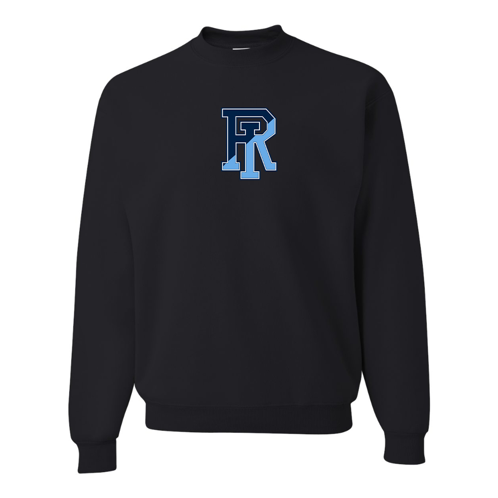 Men's Rhode Island Rams Logo JERZEES NuBlend Crewneck Sweatshirt