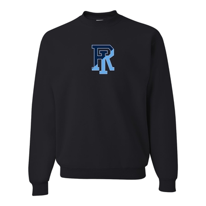 Men's Rhode Island Rams Logo JERZEES NuBlend Crewneck Sweatshirt