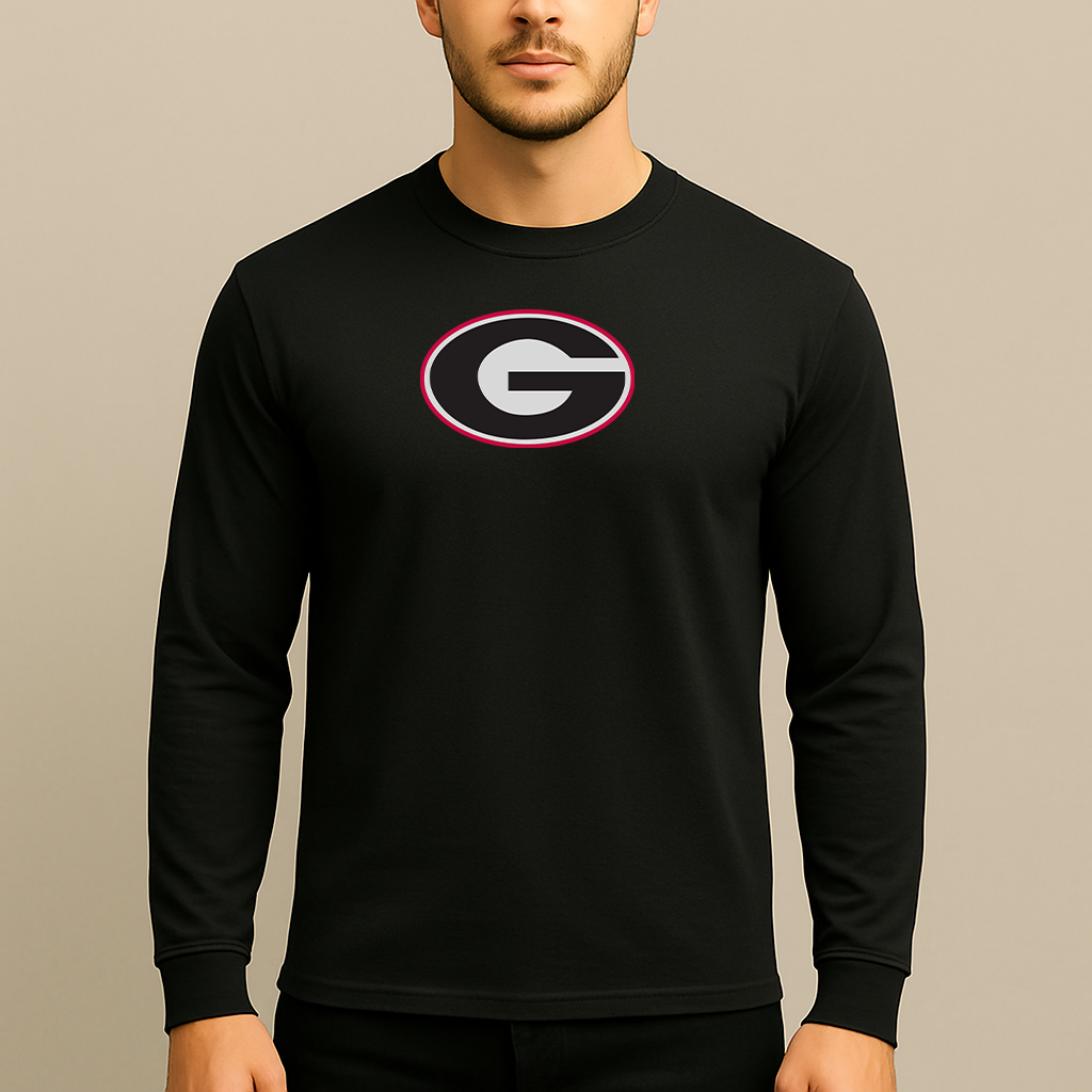 Men's Georgia Bulldogs Logo Long Sleeve T-Shirt