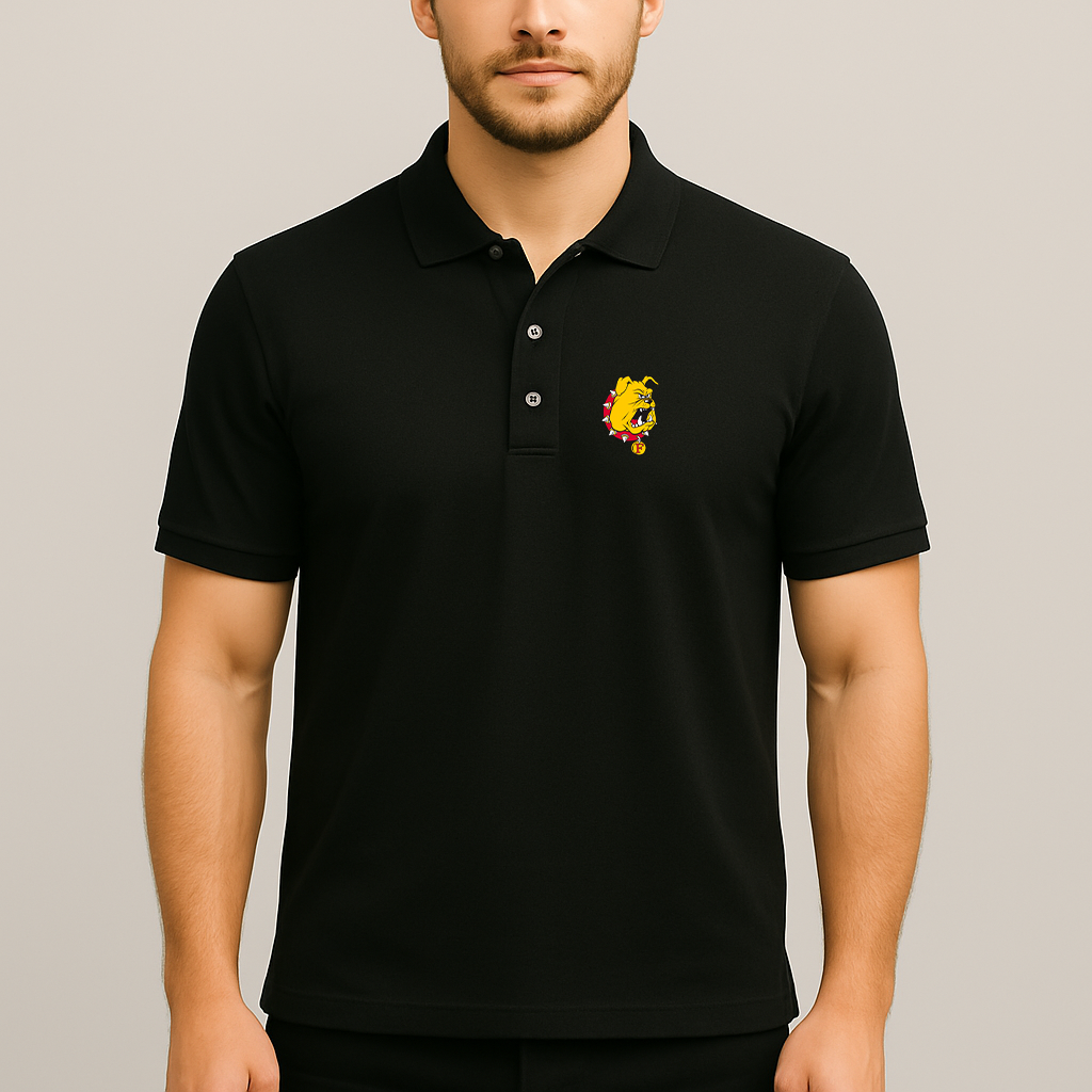 Men's Ferris State Bulldogs Logo Dry Blend Polo