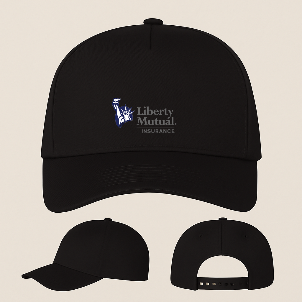 Liberty Mutual Insurance Logo Five Panel Twill Snapback Cap