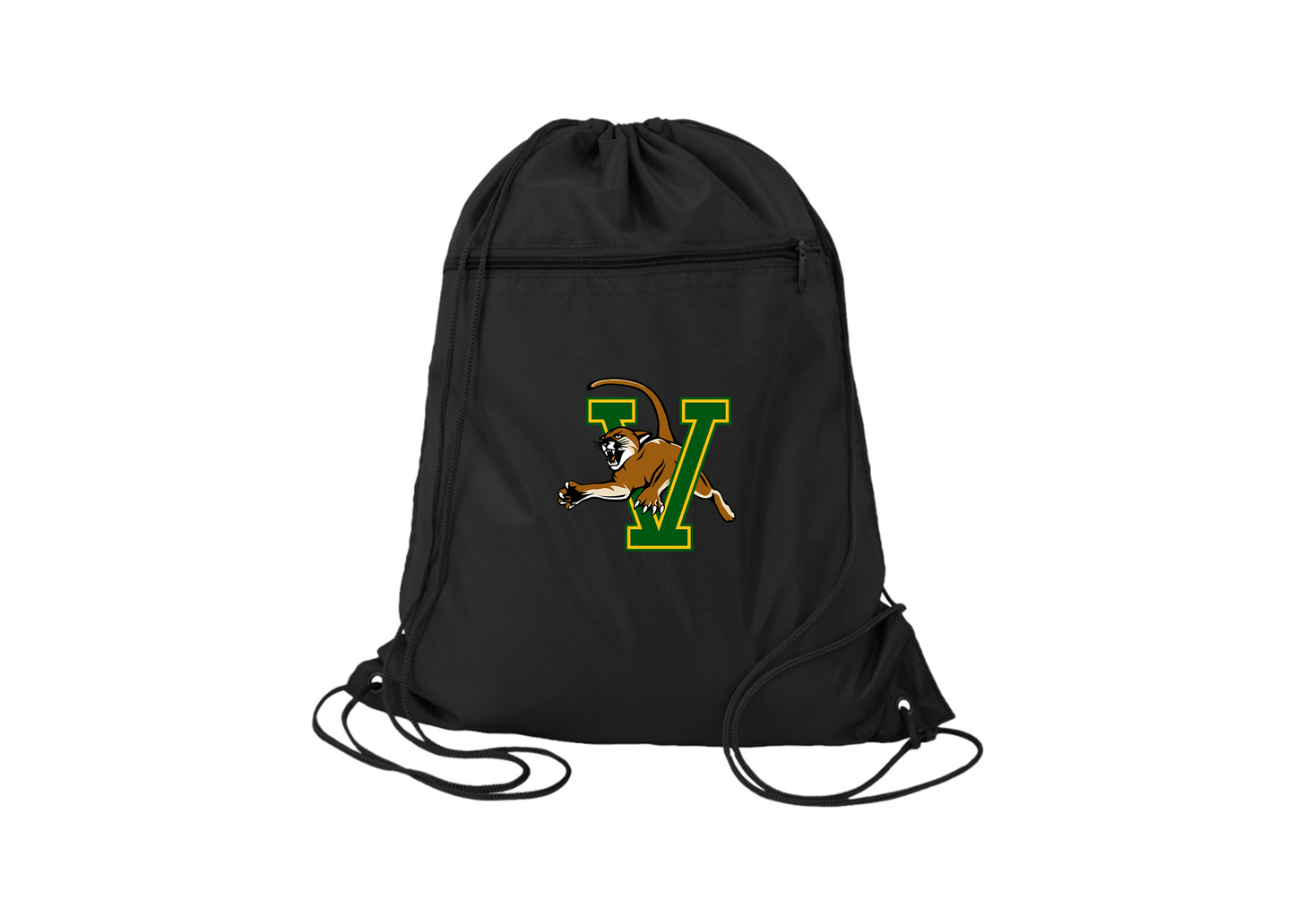 Vermont Catamounts Q-Tees - Polyester Cinchpack