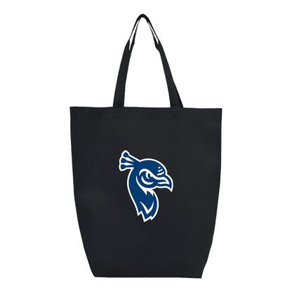 Saint Peters Peacocks Logo Q-Tees Non-Woven Gusset Bottom Tote