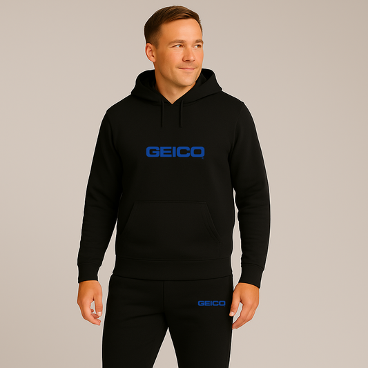 Men's Geico Logo Hoodie Joggers Set