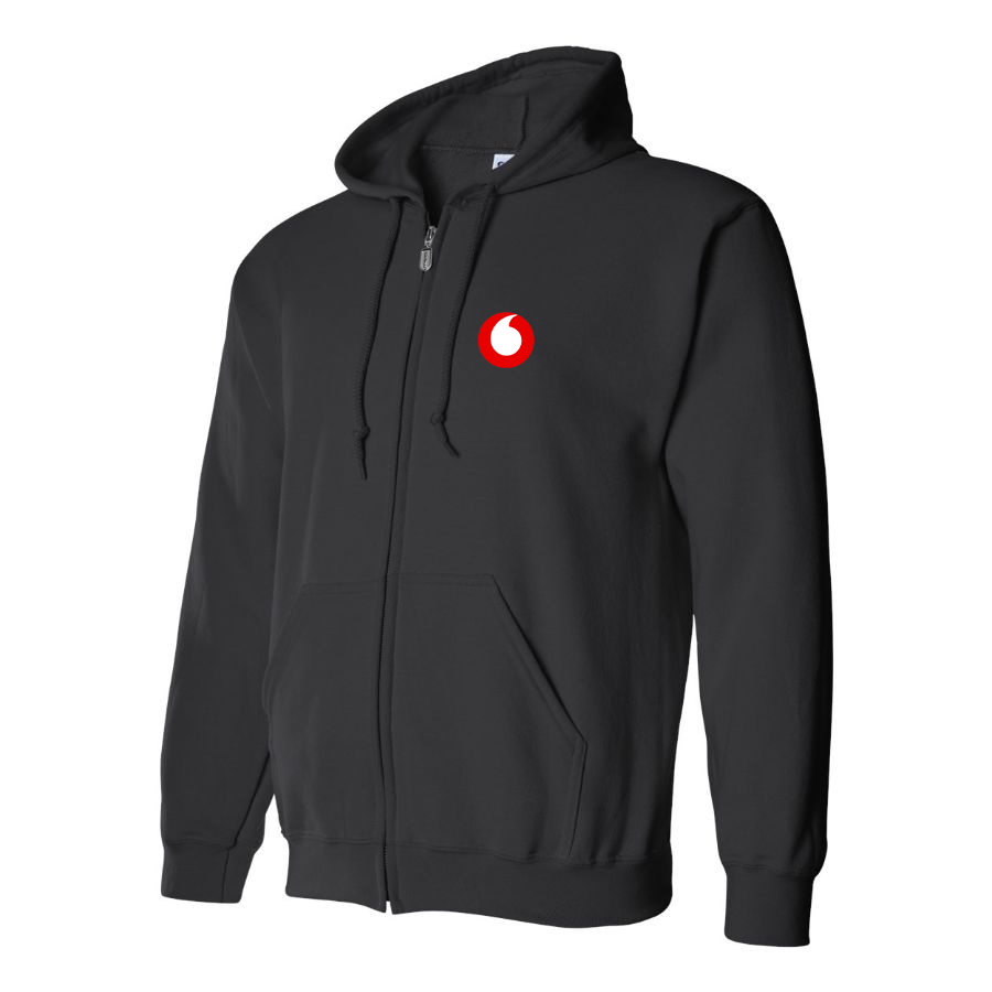 Men's Vodafone Logo Zipper Hoodie