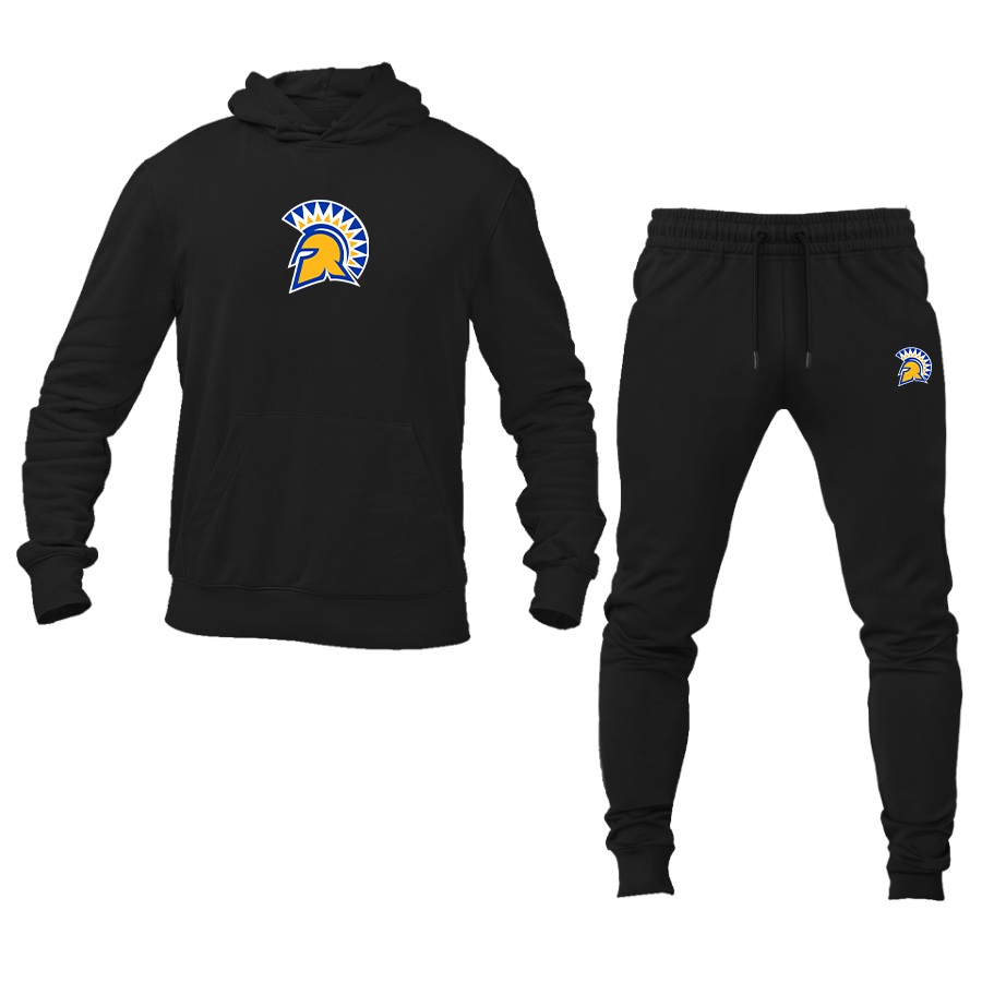 Men's San Jose State Spartans Logo Hoodie Joggers Set