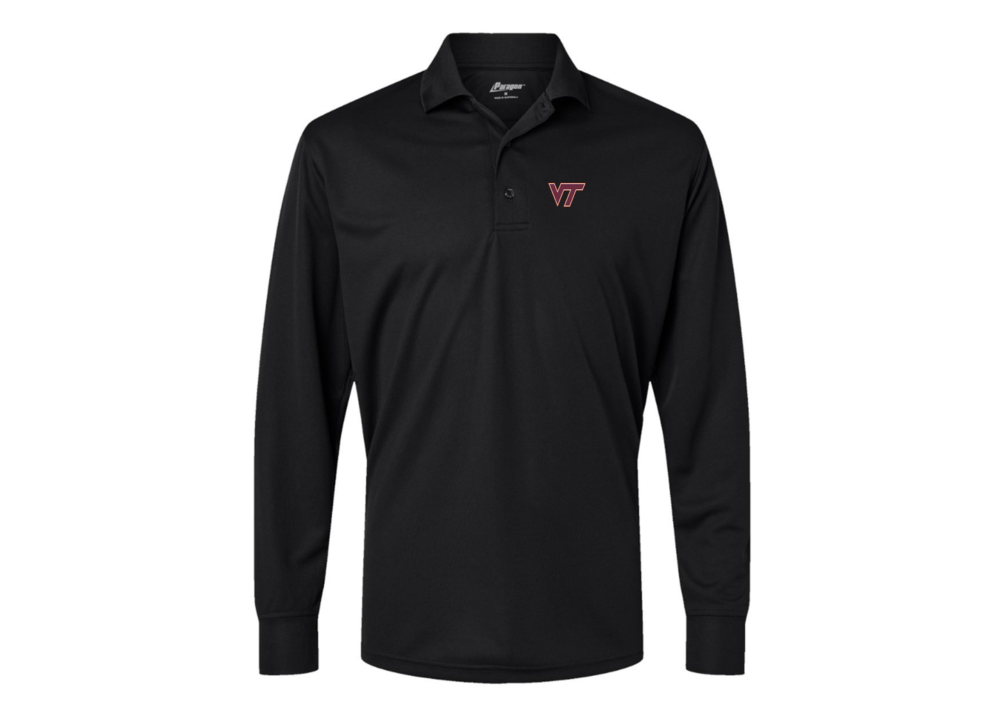 Men's Virginia Tech Hokies Paragon Prescott Long Sleeve Polo