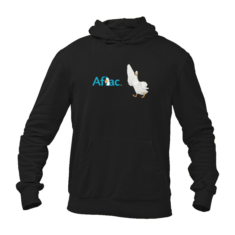 Men's Aflac Logo and Duck Gildan  Heavy Blend Hooded Sweatshirt