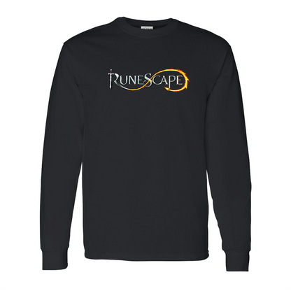 Men's Runescape Logo Gildan Heavy Cotton Long Sleeve T-Shirt