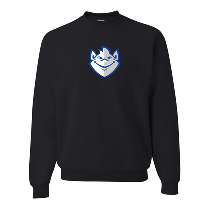 Men's Saint Louis Billikens Logo JERZEES NuBlend Crewneck Sweatshirt