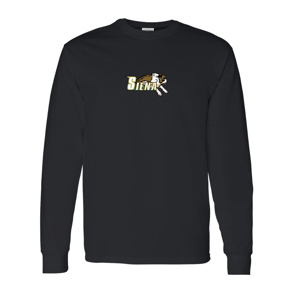 Men's Siena Saints Logo Gildan Heavy Cotton Long Sleeve T-Shirt