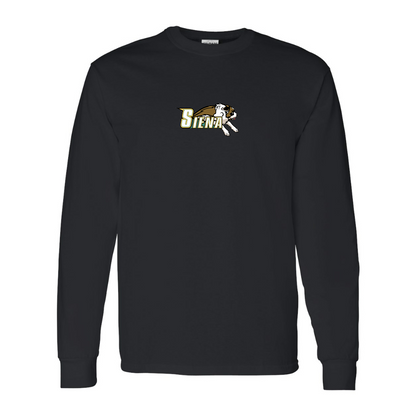 Men's Siena Saints Logo Gildan Heavy Cotton Long Sleeve T-Shirt