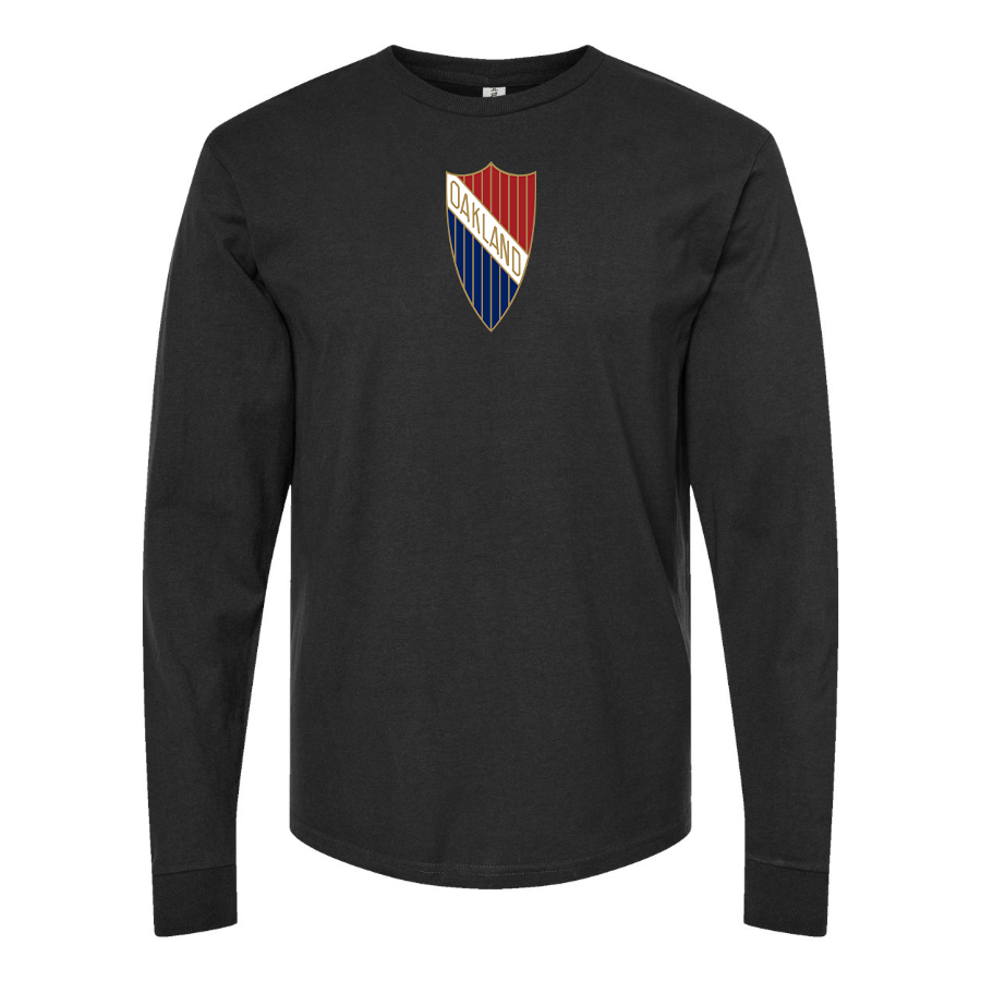 Youth Oakland Logo Cotton Long Sleeve T-Shirt