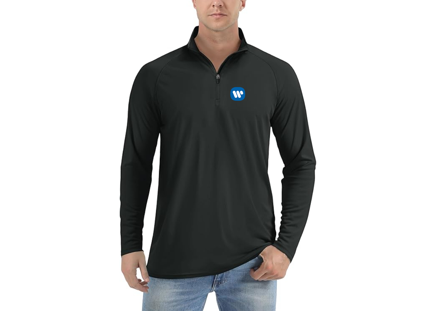 Men's WMG Lightweight Quarter-Zip Athletic Shirt Long Sleeve Performance Wear