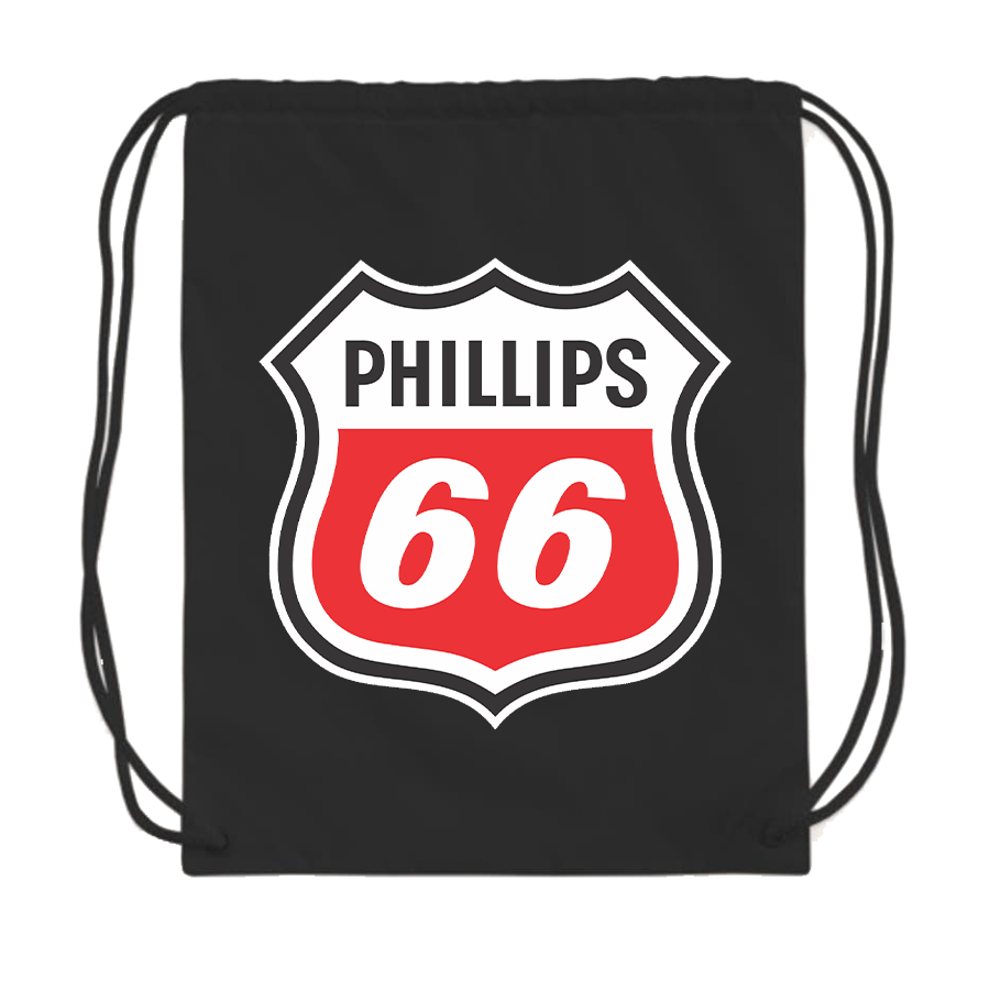 Phillips 66 Gas Station Drawstring Bag