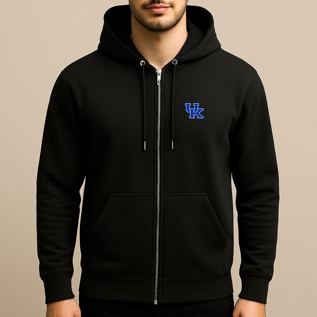 Men's Kentucky Wildcats Logo  Zipper Hoodie