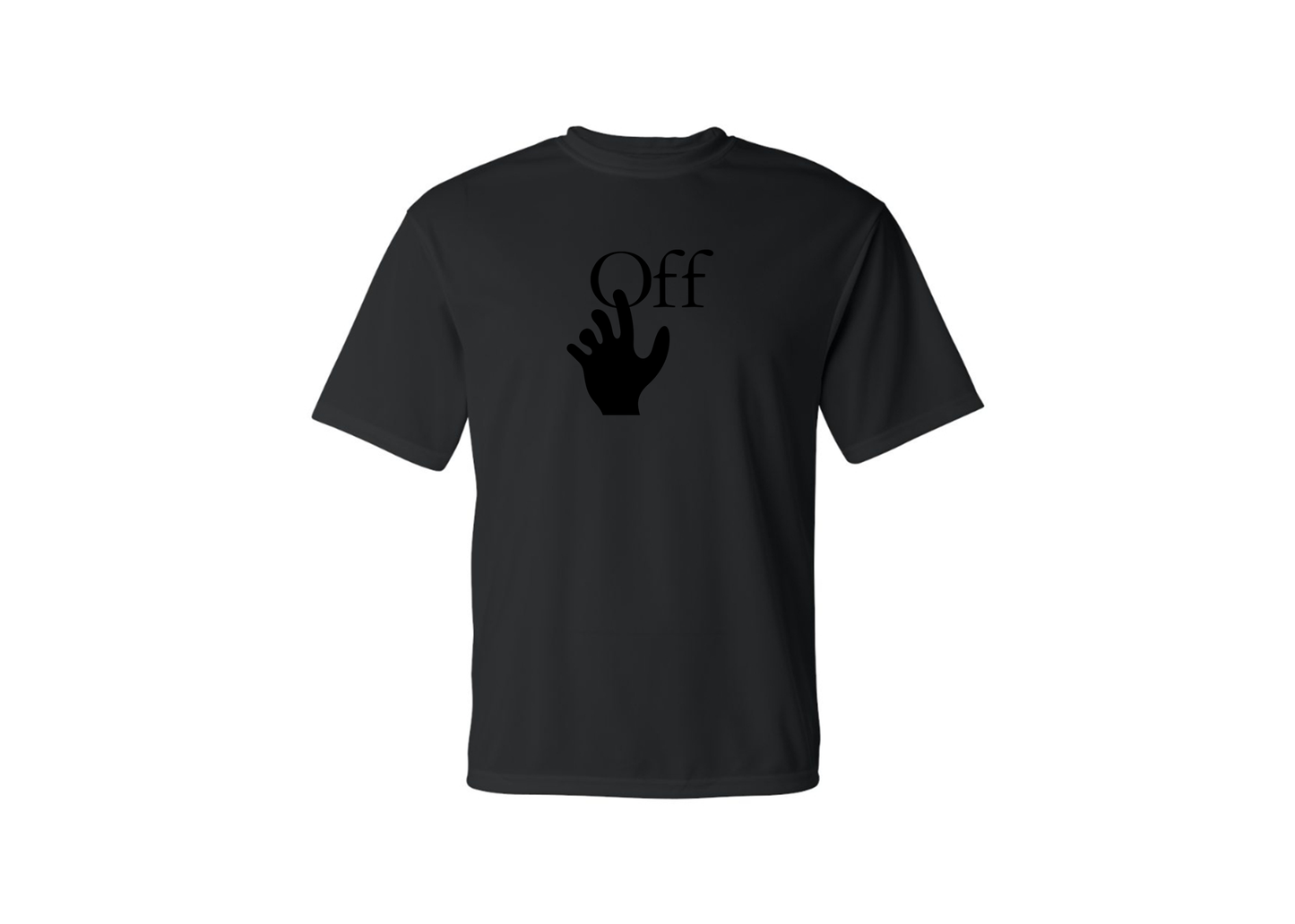 Men's Off-White Hand Polyester T-Shirt