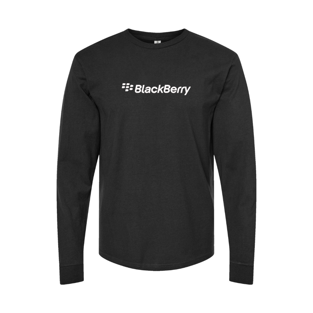 Youth Blackberry Logo Cotton Long Sleeve T-Shirt