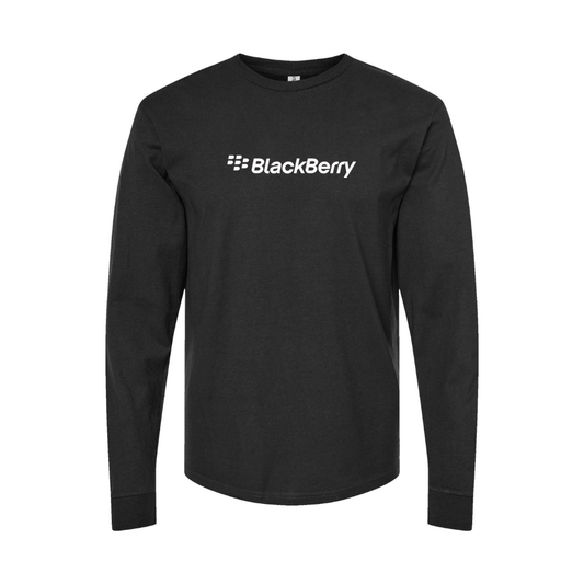 Youth Blackberry Logo Cotton Long Sleeve T-Shirt