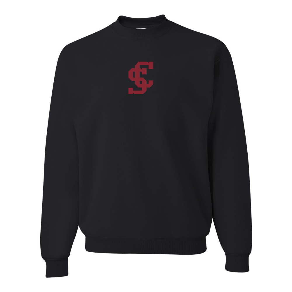 Men's Santa Clara Broncos Logo  JERZEES NuBlend Crewneck Sweatshirt