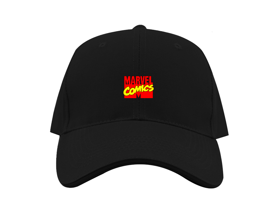 Marvel Comics Logo Dad Baseball Cap Hat