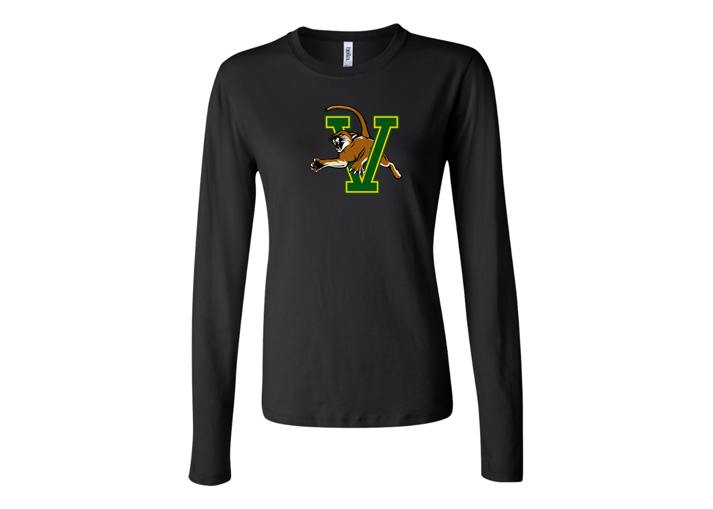 BELLA CANVAS Women’s Vermont Catamounts Jersey Long Sleeve Tee