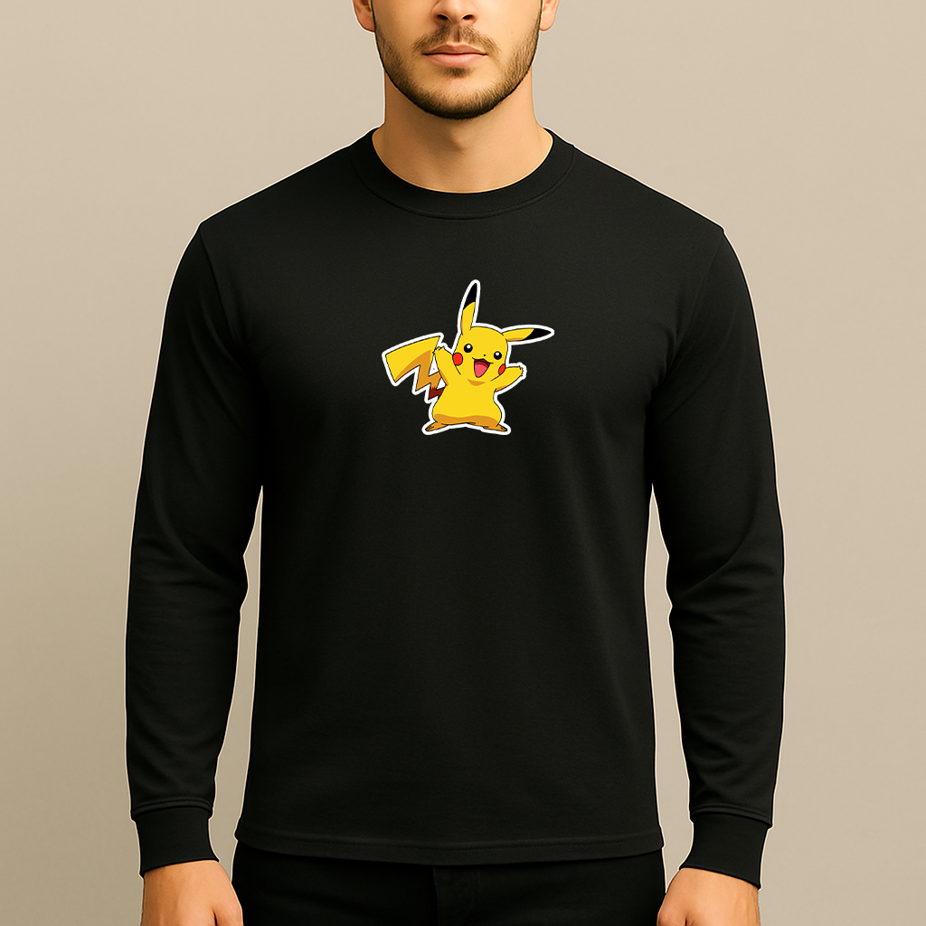 Pikachu Cartoon Long Sleeve T-Shirt