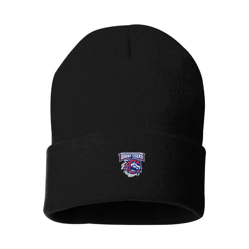 Bridgeport Sound Tigers Logo Beanie Hat