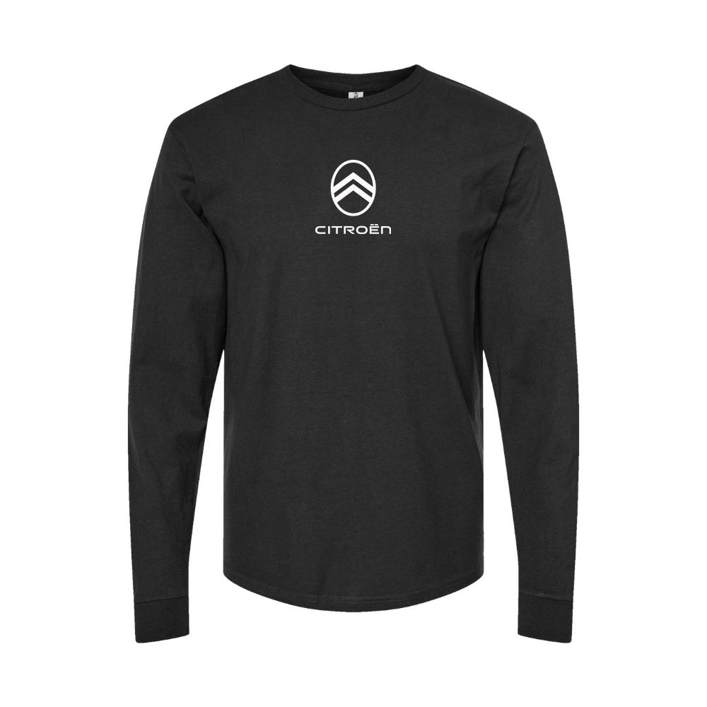 Youth Citroen Logo Cotton Long Sleeve T-Shirt