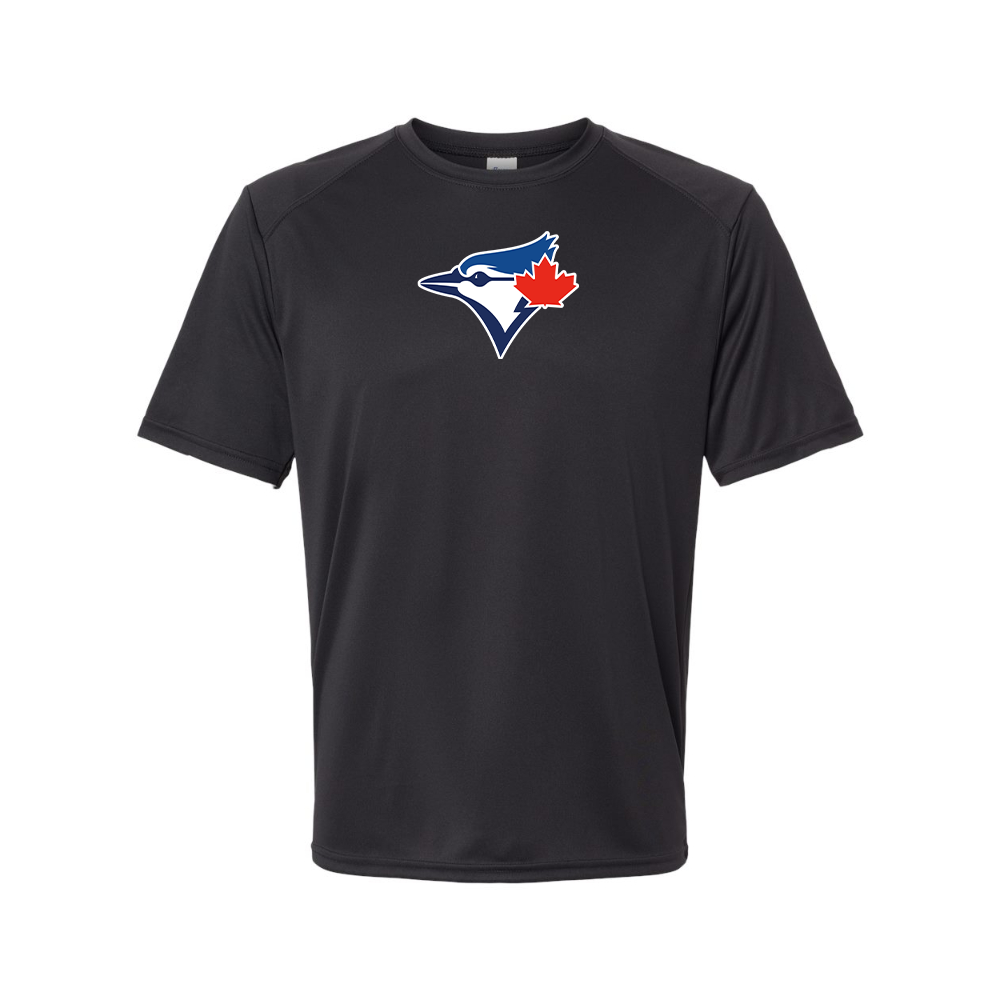 Men's Bluefield Blue Jays Logo Polyester T-Shirt