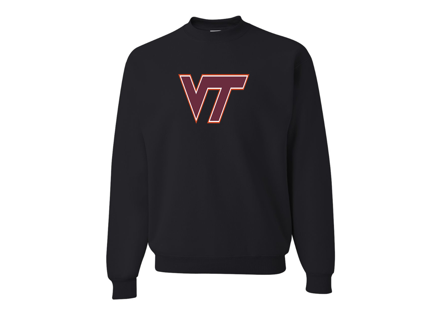 Men's Virginia Tech Hokies JERZEES NuBlend Crewneck Sweatshirt