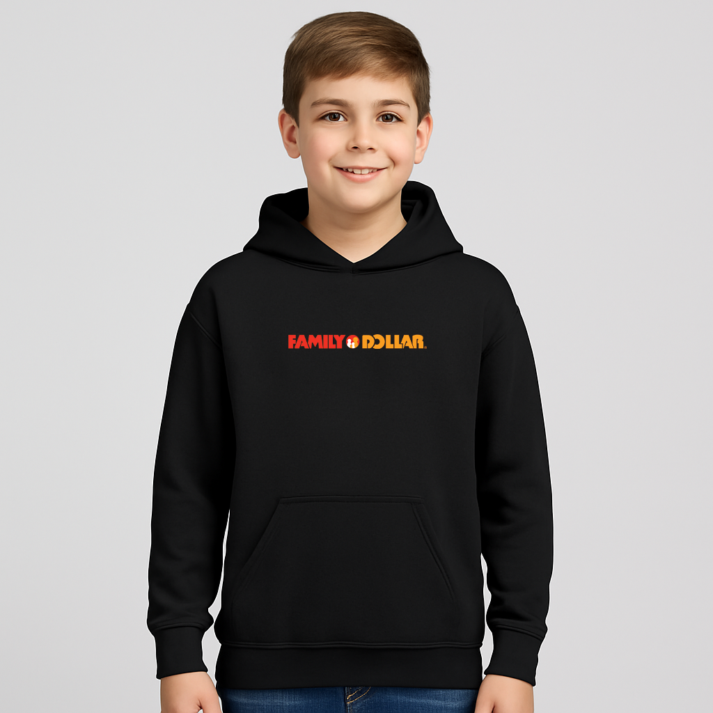 Youth Family Dollar Logo Pullover Hoodie