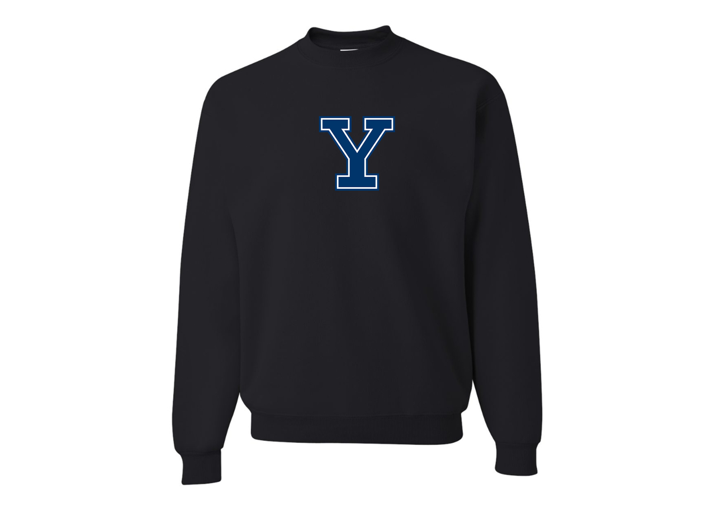Men's Yale Bulldogs JERZEES NuBlend Crewneck Sweatshirt