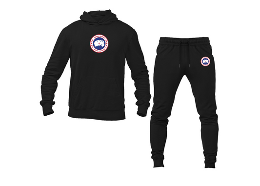 Men's Canada Goose Logo Hoodie Joggers Set