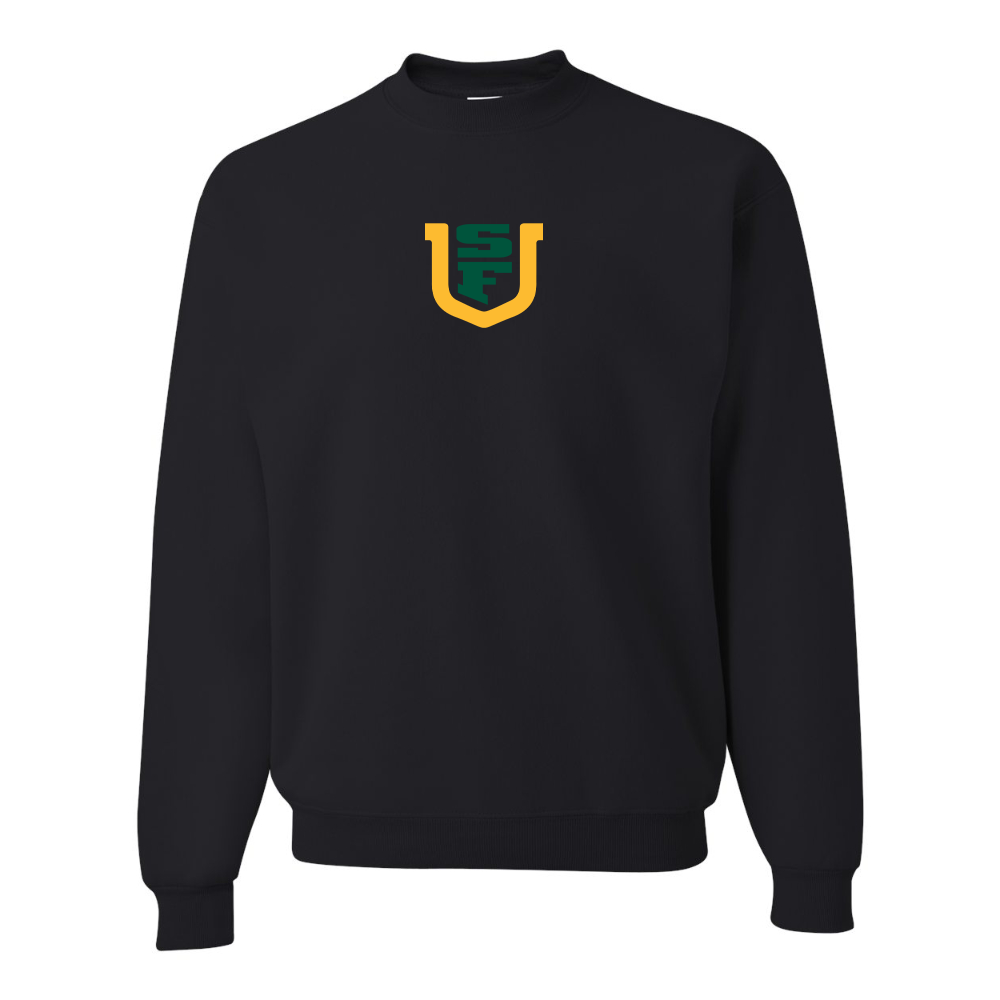 Men's San Francisco Dons Logo JERZEES NuBlend Crewneck Sweatshirt