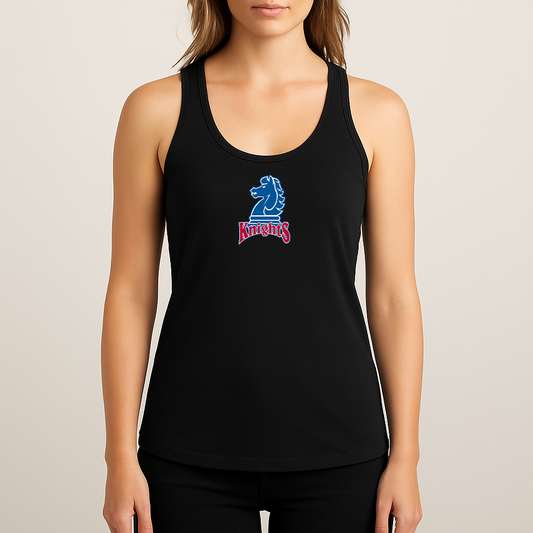 Women's Fairleigh Dickinson Knights Logo Next Level Ideal Racerback Tank