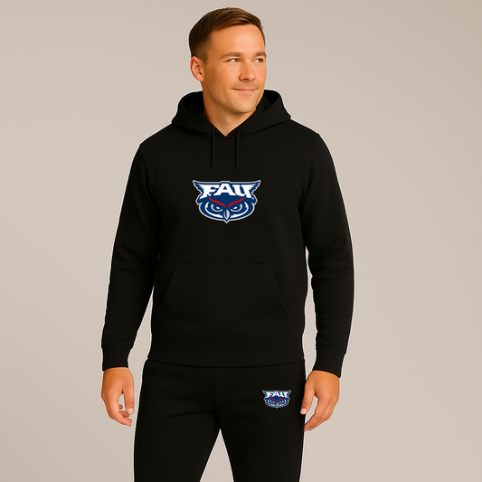 Men's Florida Atlantic Owls Logo Hoodie Joggers Set