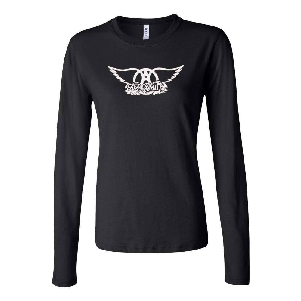BELLA CANVAS Women’s Aerosmith Logo Jersey Long Sleeve Tee