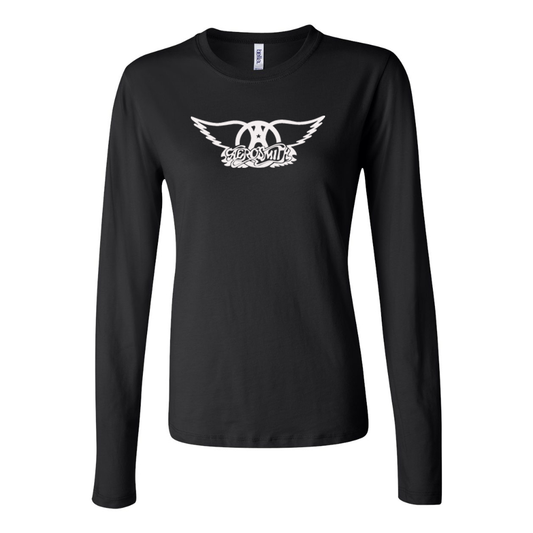 BELLA CANVAS Women’s Aerosmith Logo Jersey Long Sleeve Tee