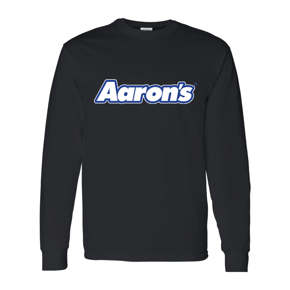 Men's Aaron_s Logo Gildan Heavy Cotton Long Sleeve T-Shirt