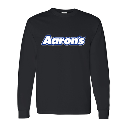 Men's Aaron_s Logo Gildan Heavy Cotton Long Sleeve T-Shirt