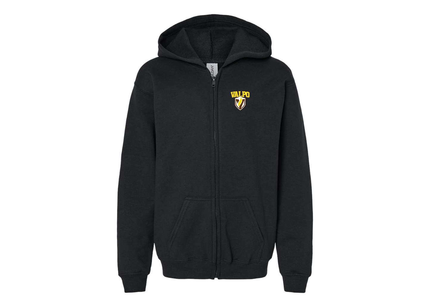 Gildan Heavy Blend Youth Valparaiso Crusaders Full Zip Hooded Sweatshirt