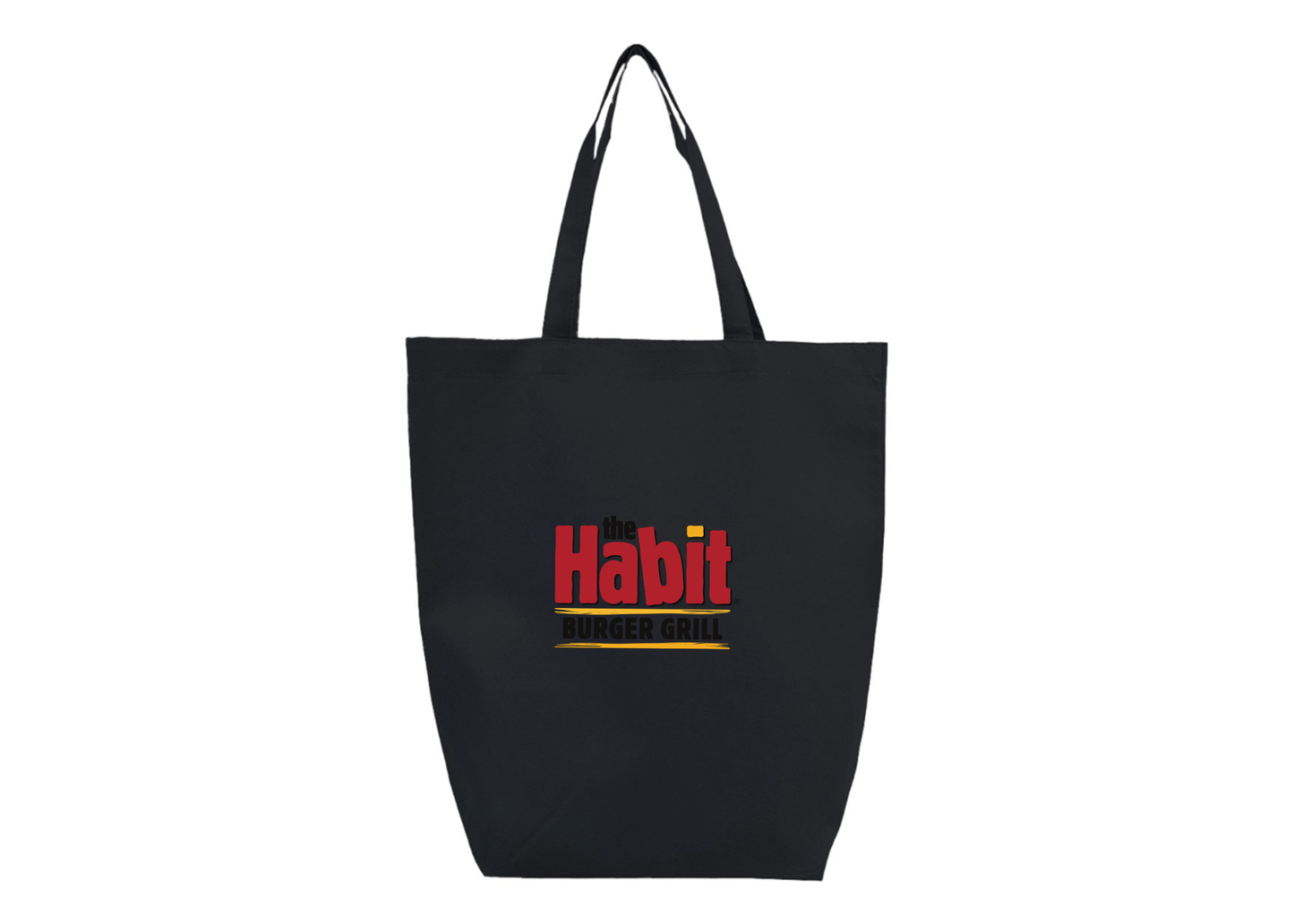 The Habit Burger Grill Q-Tees Non-Woven Gusset Bottom Tote