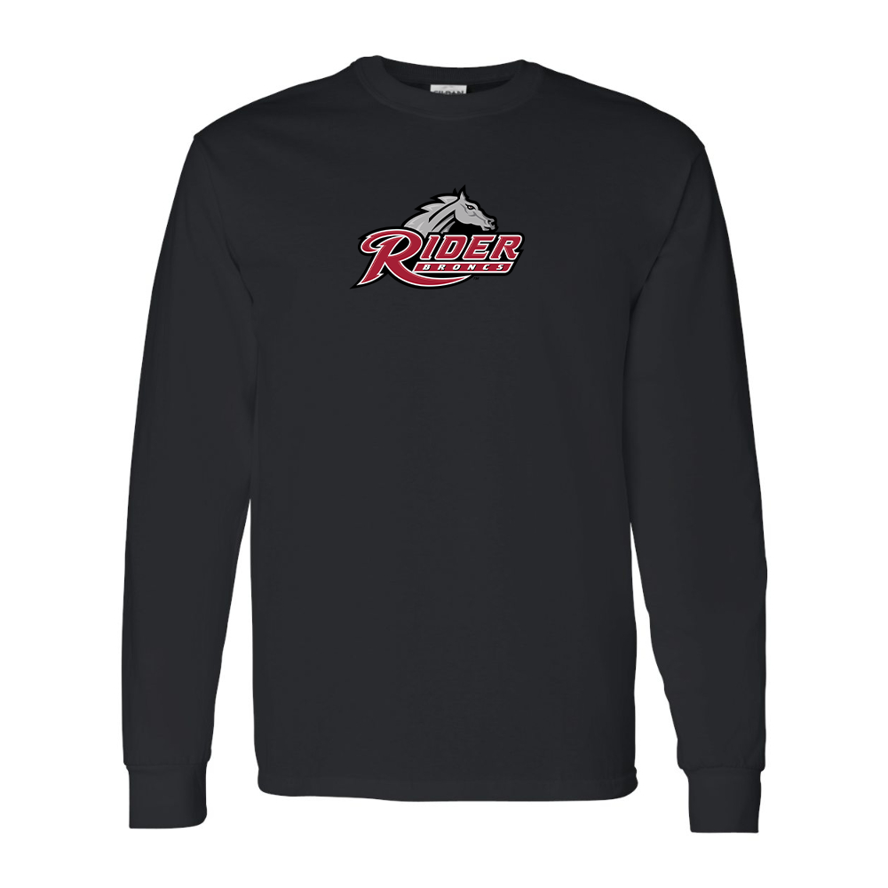Men's Rider Broncs Logo Gildan Heavy Cotton Long Sleeve T-Shirt