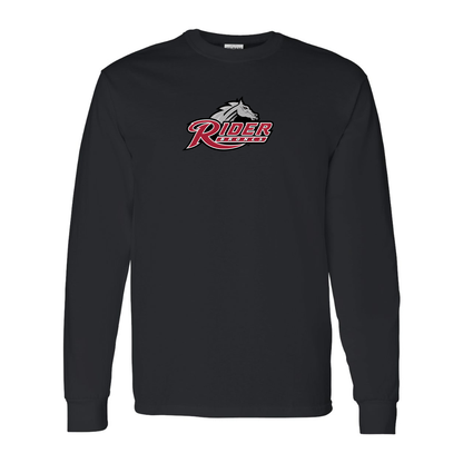 Men's Rider Broncs Logo Gildan Heavy Cotton Long Sleeve T-Shirt