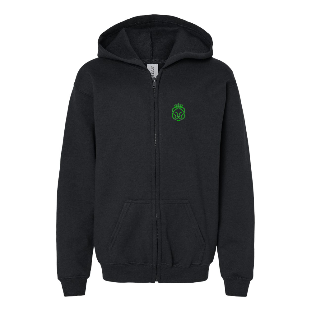 Gildan Heavy Blend Youth Ahold Delhaize Symbol Full Zip Hooded Sweatshirt