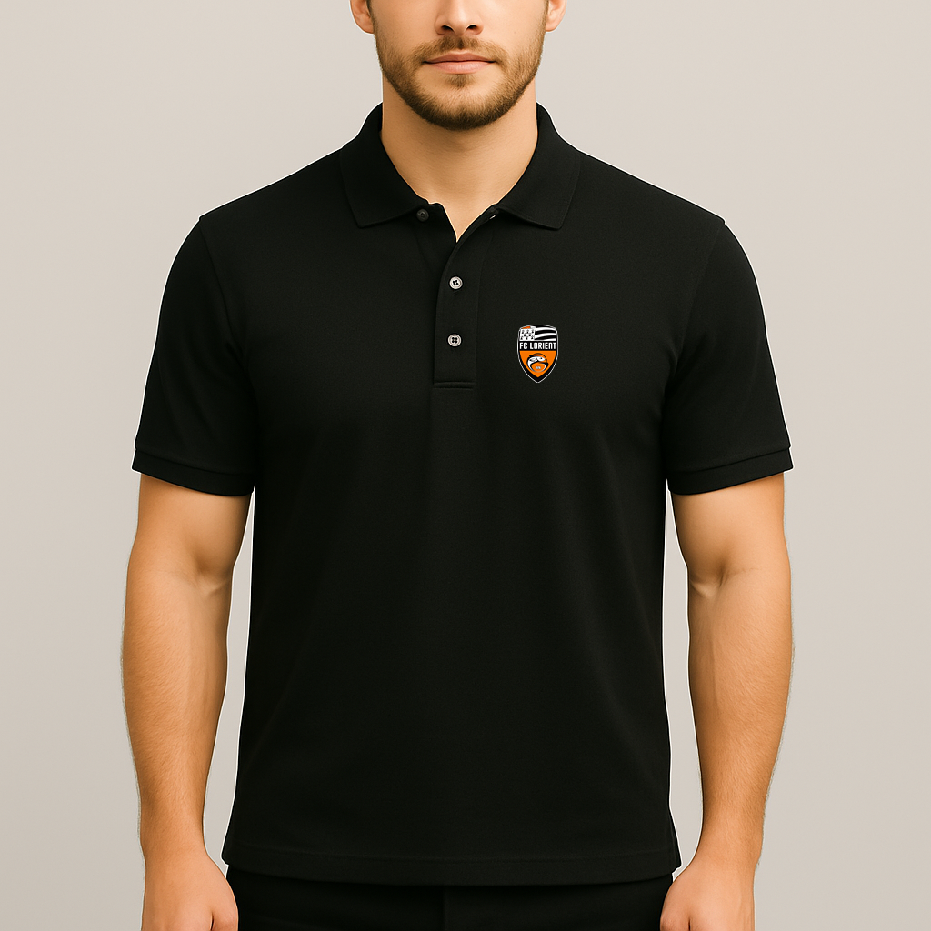 Men's FC Lorient Soccer Logo Dry Blend Polo